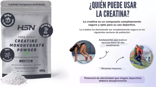 Creatina Monohidrato HSN barata