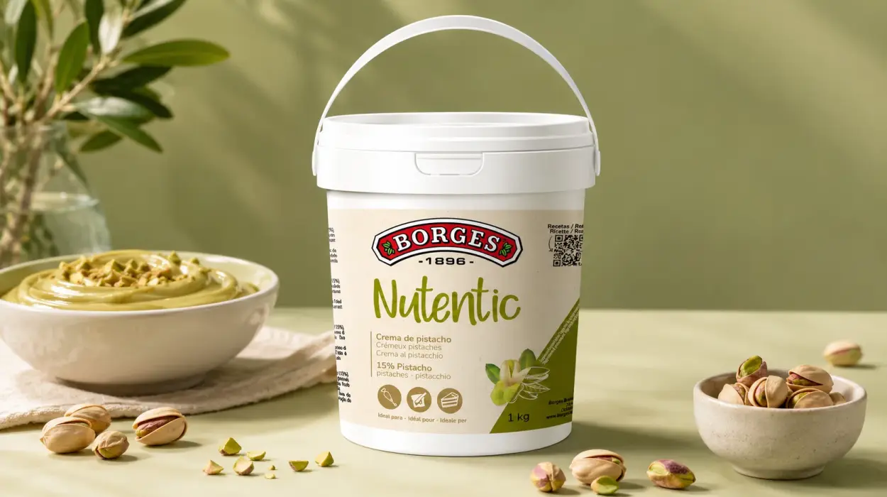 Crema de pistacho Nutentic Borges Professional 1 kg