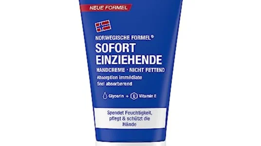 Crema de manos Neutrogena de absorción inmediata, hidratante y ligera con glicerina y vitamina E