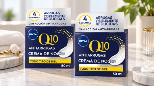 Crema de noche NIVEA Q10 antiarrugas con creatina y ácido hialurónico, 50 ml
