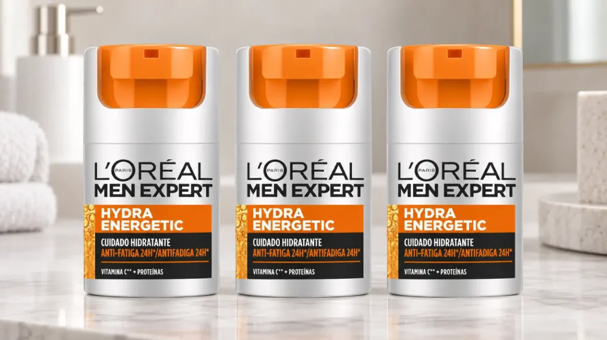 Pack x3 Crema hidratante L'Oréal Men Expert Hydra Energetic de 50 ml