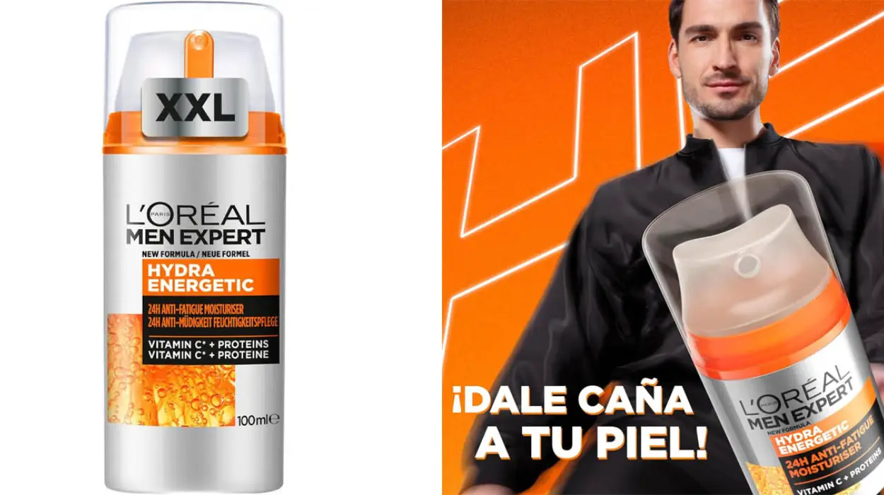 Crema hidratante L'Oreal Paris Men Expert Anti-Fatiga Hydra Energetic tamaño XXL de 100 ml para hombre