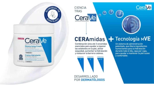crema hidratante para rostro y cuerpo CeraVe