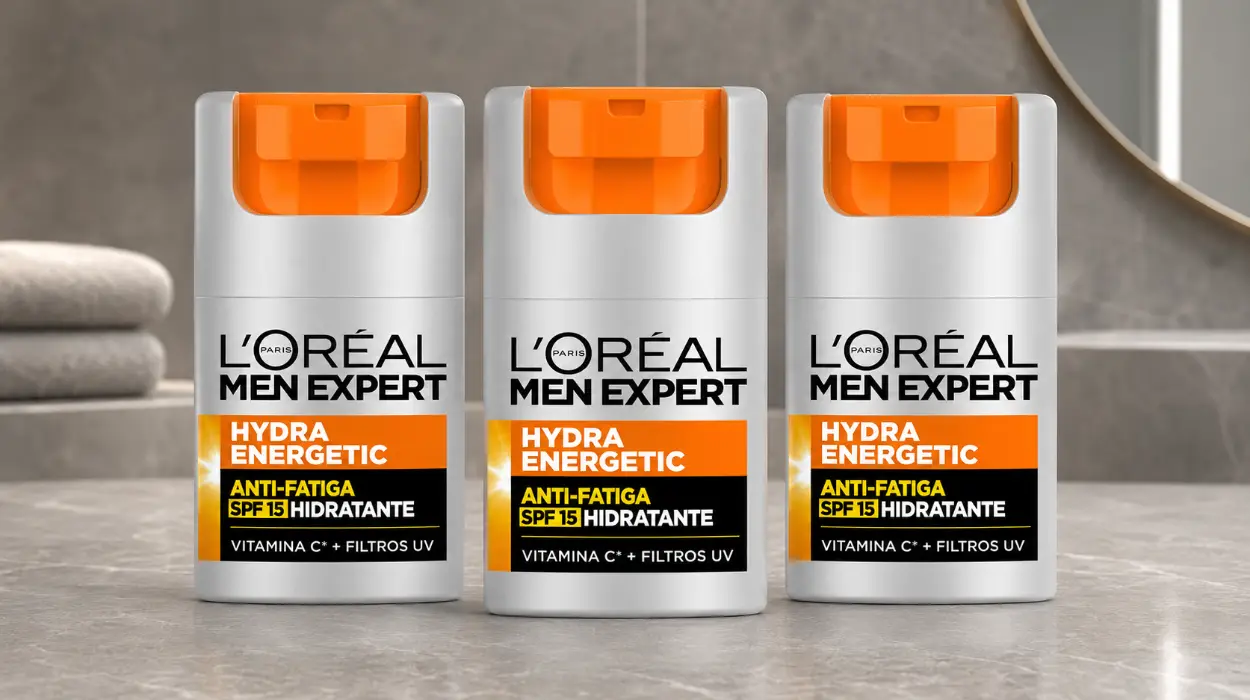 Pack x3 Crema hidratante anti-fatiga L'Oréal Men Expert Hydra Energetic con 3x2