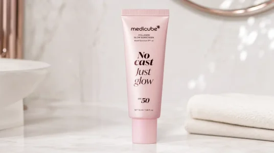 Crema solar medicube Sunscreen No Cast Just Glow Collagen SPF 50