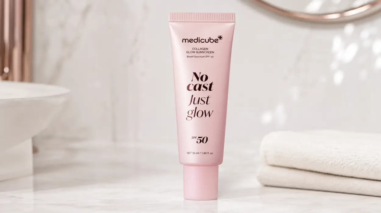 Crema solar medicube Sunscreen No Cast Just Glow Collagen SPF 50