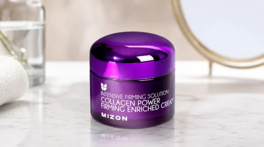 Crema Mizon enriquecida con colágeno marino 50 ml para cuidado intensivo antienvejecimiento