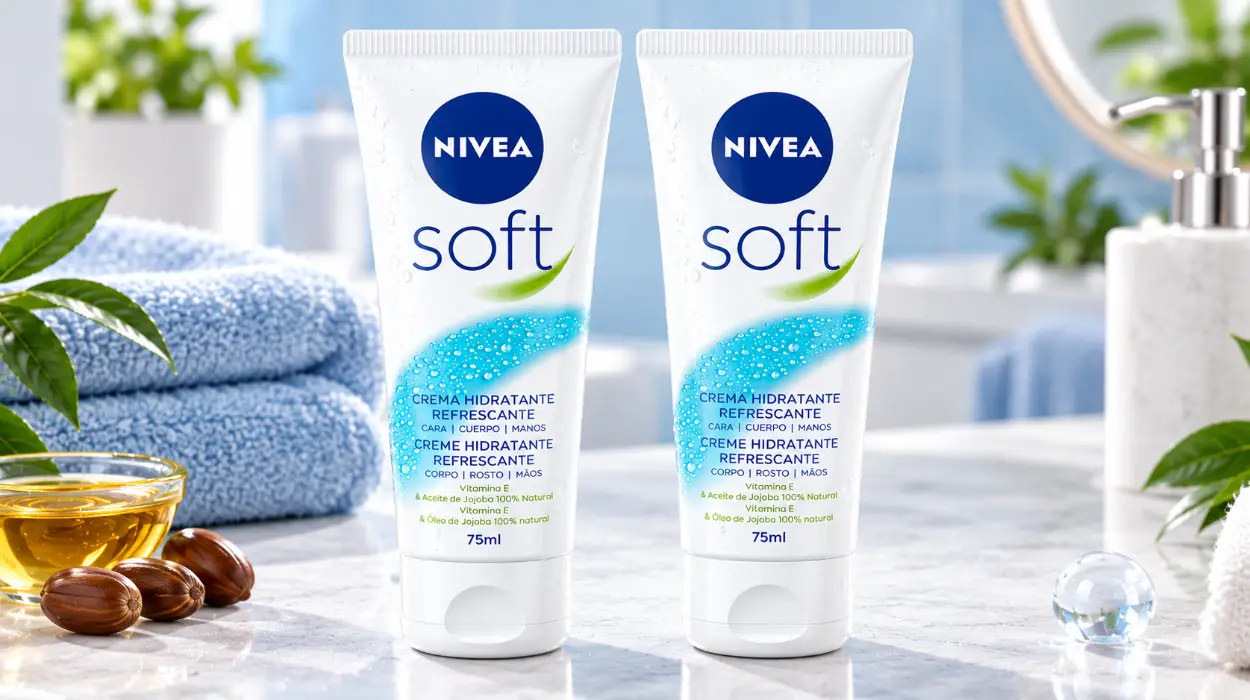 Pack x2 Crema NIVEA Soft de 75 ml con aceite de jojoba y vitamina E