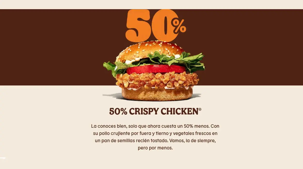50% Crispy Chicken