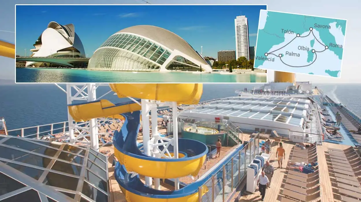 Crucero mediterráneo Costa Pacífica