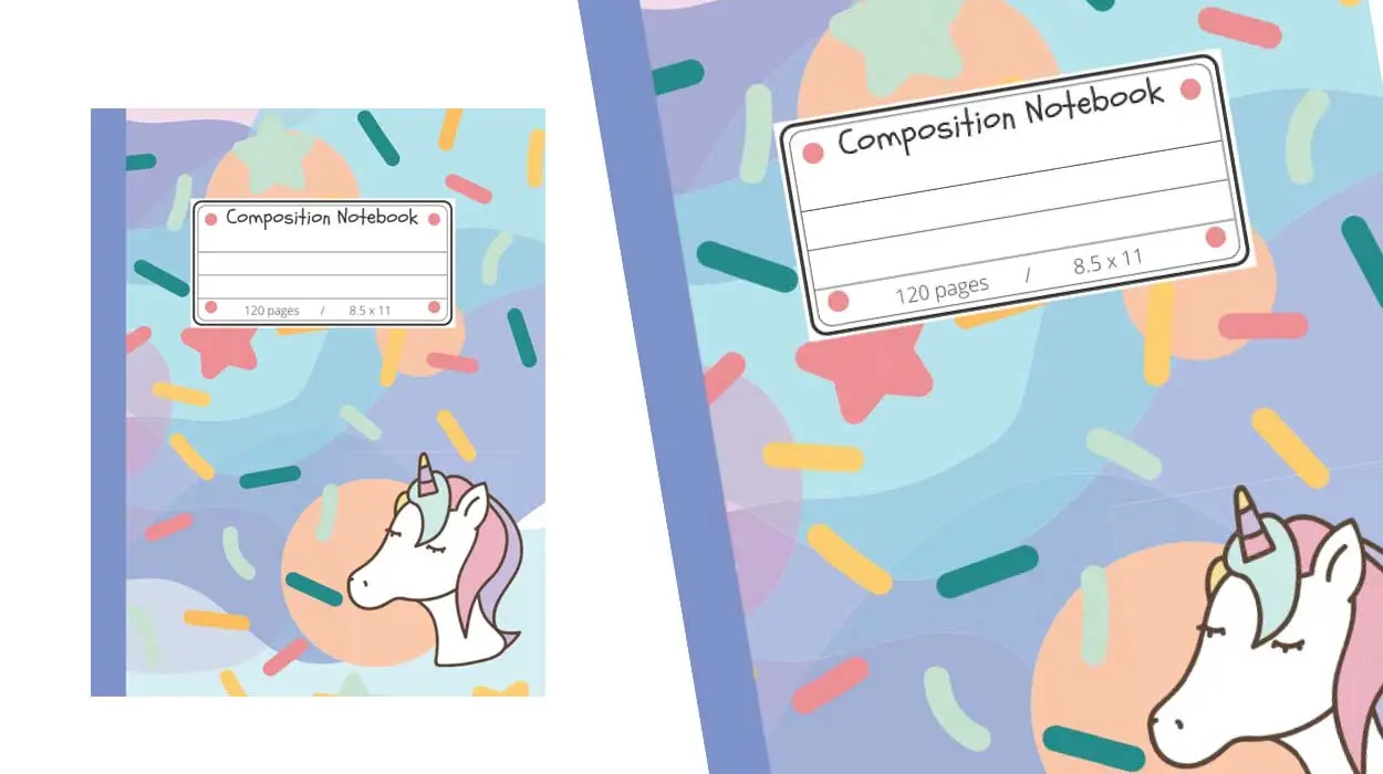 Cuaderno notas unicornio barato