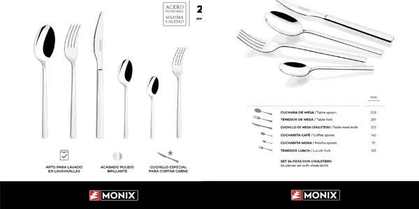 Cubertería Monix Amalfi oferta