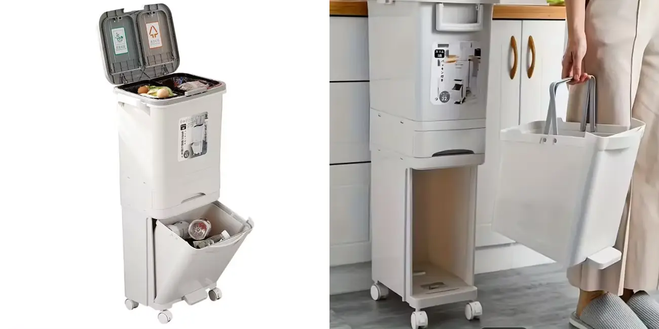 Cubo de basura extra grande para reciclaje (38l)