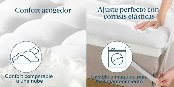 cubrecolchón Zinus espuma viscoelástica oferta