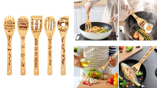 Cucharas de madera decoradas Día de la Madre