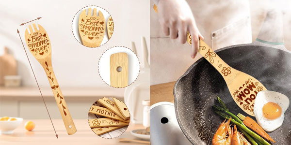 Cucharas de madera decoradas Día de la Madre oferta