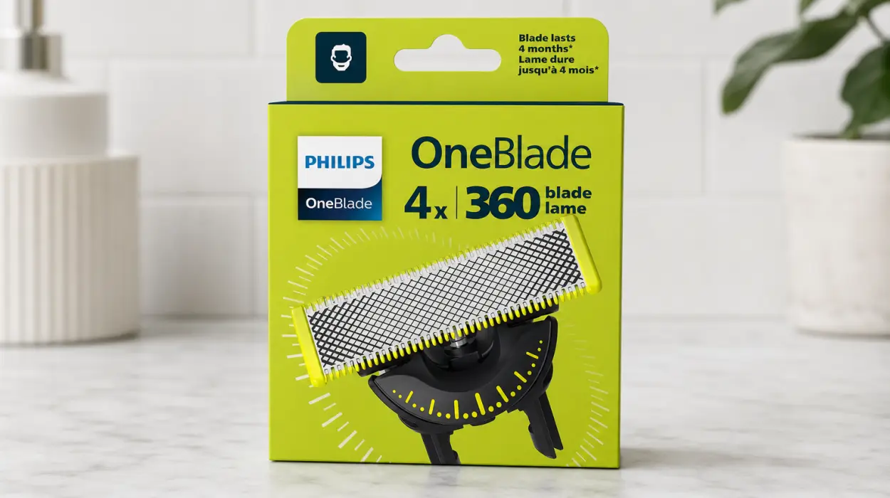 Pack x4 Cuchillas Philips OneBlade 360, compatibles con todos los mangos