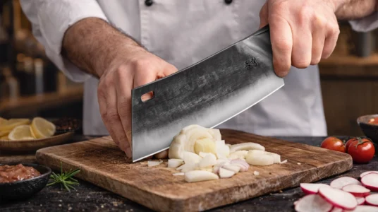 cuchillo de chef carnicero chino ENOKING forjado a mano