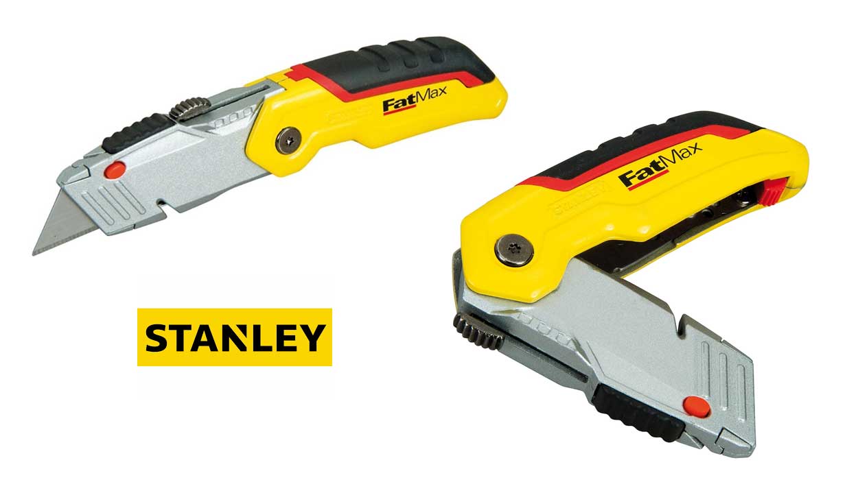 Cuchillo retráctil plegable Stanley Fatmax barato