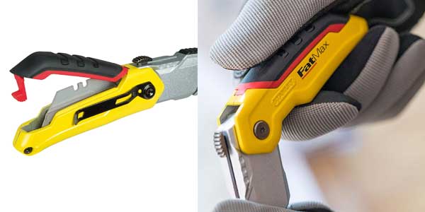 Cuchillo retráctil plegable Stanley Fatmax oferta