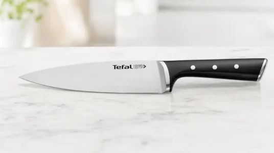 Cuchillo Chef Tefal Ice Force de 20 cm, acero inoxidable y tecnología avanzada