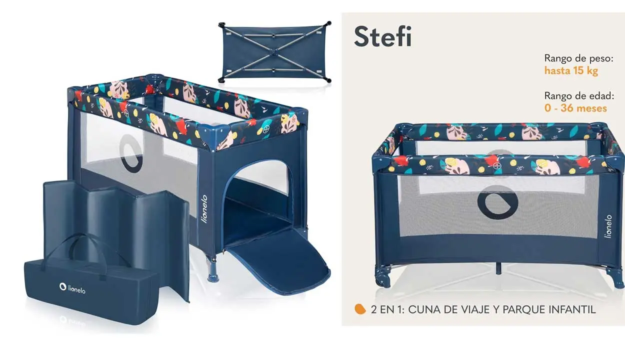 Cuna de viaje Lionelo Stefi barata