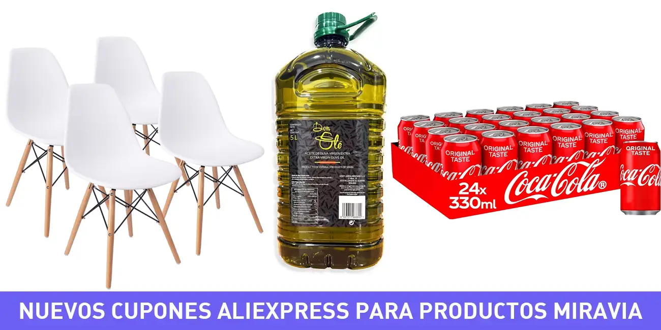 Cupones AliExpress productos Miravia