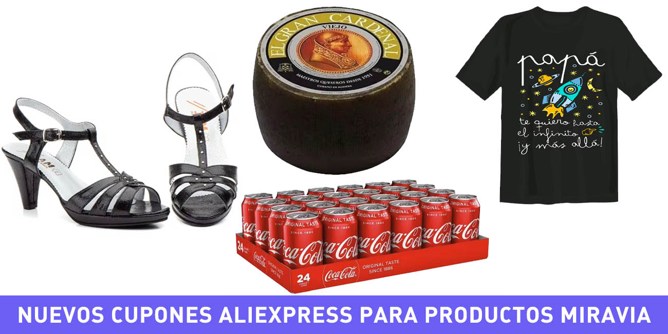 Nuevos cupones AliExpress para productos Miravia