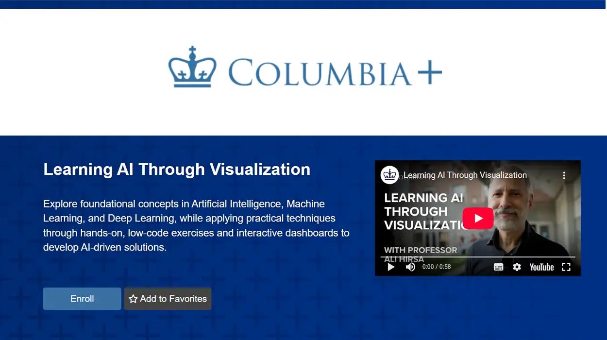 curso Aprendiendo IA a través de la visualización gratis