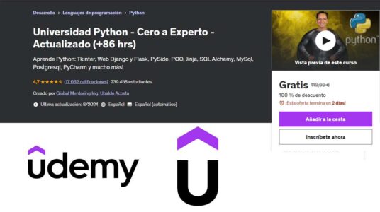 Curso Python Gratis Udemy