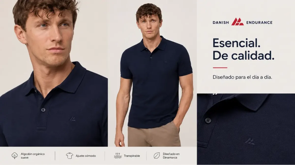 Polo Danish Endurance de algodón orgánico para hombre