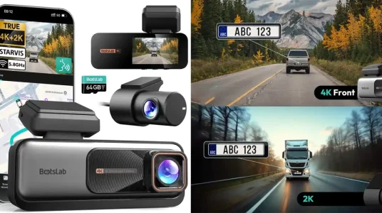 Dash cam delantera y trasera Botslab 4K HD