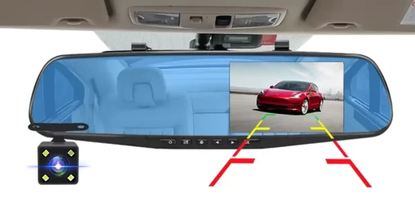 Dashcam con cámara trasera