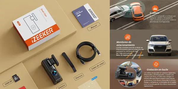 Cámara de coche iZEEKER ‎iD240 Dashcam