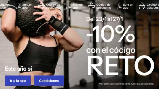 Decathlon app código promocional