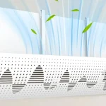 Deflector ajustable para aire acondicionado, ideal para dirigir el flujo de aire en el hogar y oficina