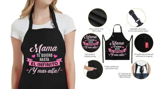 Delantal mamá te quiero hasta el infinito barato