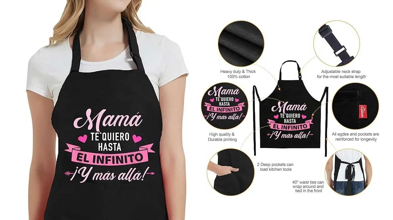 Delantal mamá te quiero hasta el infinito barato