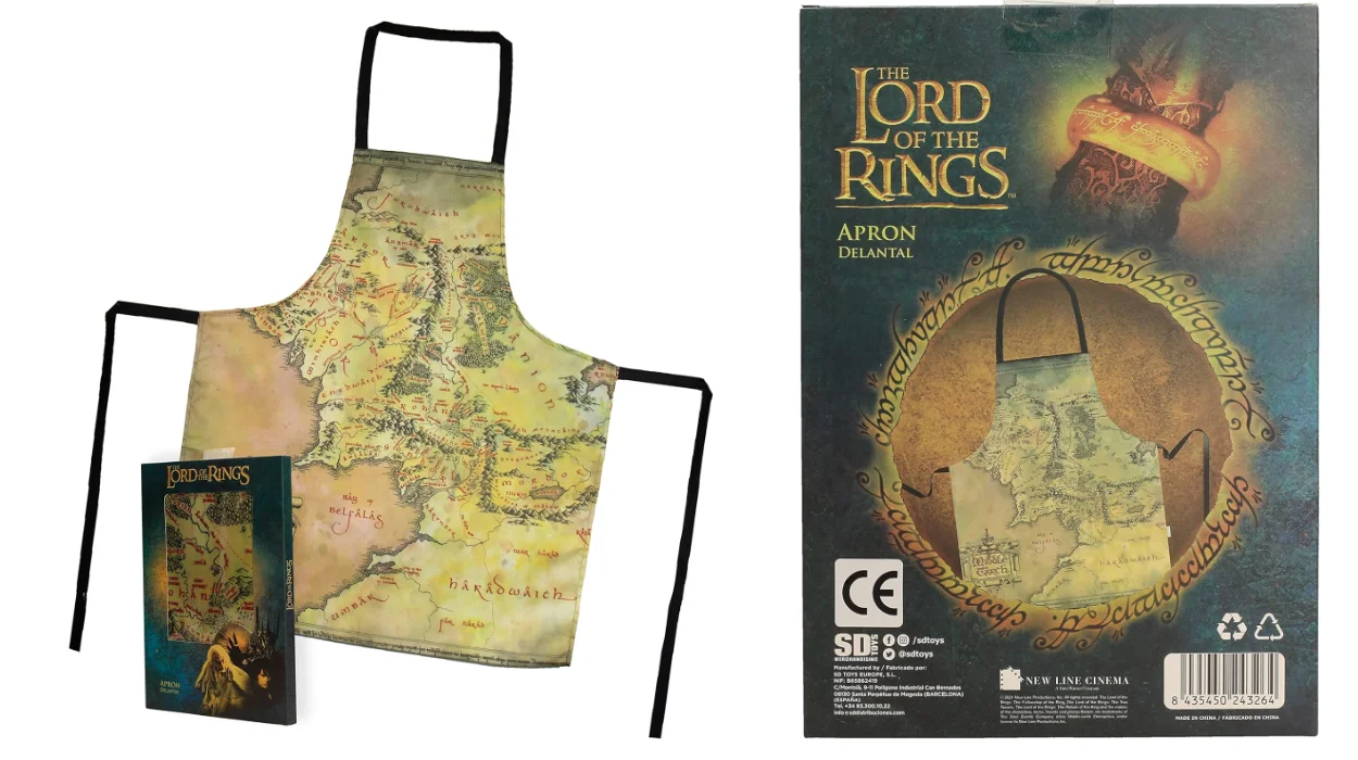 delantal mapa Tierra Media