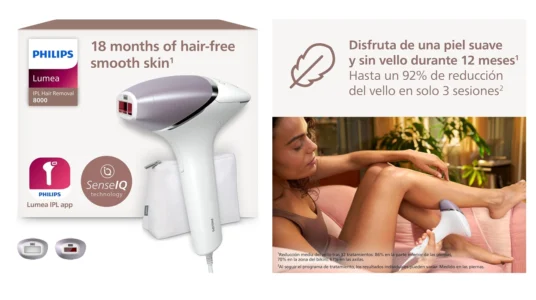 depiladora IPL Philips Lumea serie 8000 barata