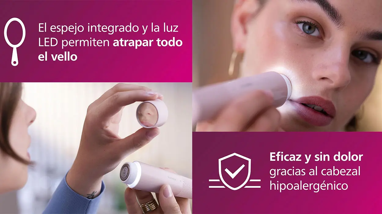 Depiladora facial Philips Serie 5000 barata