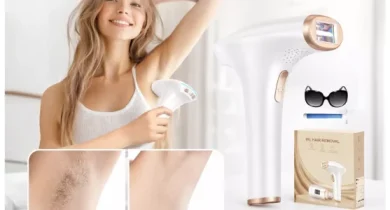 Depiladora IPL Haarlosy LCN1202 con 9 niveles de energía y 3 modos, apta para rostro y cuerpo