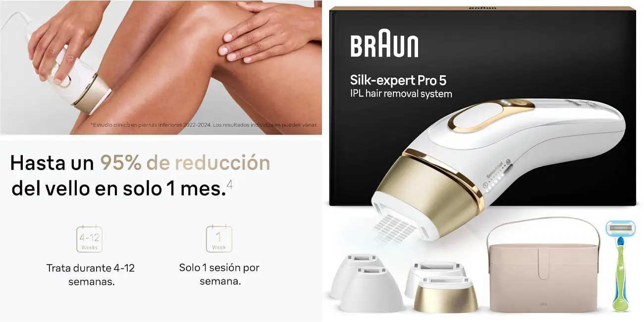 Depiladora láser Braun Silk-expert Pro 5