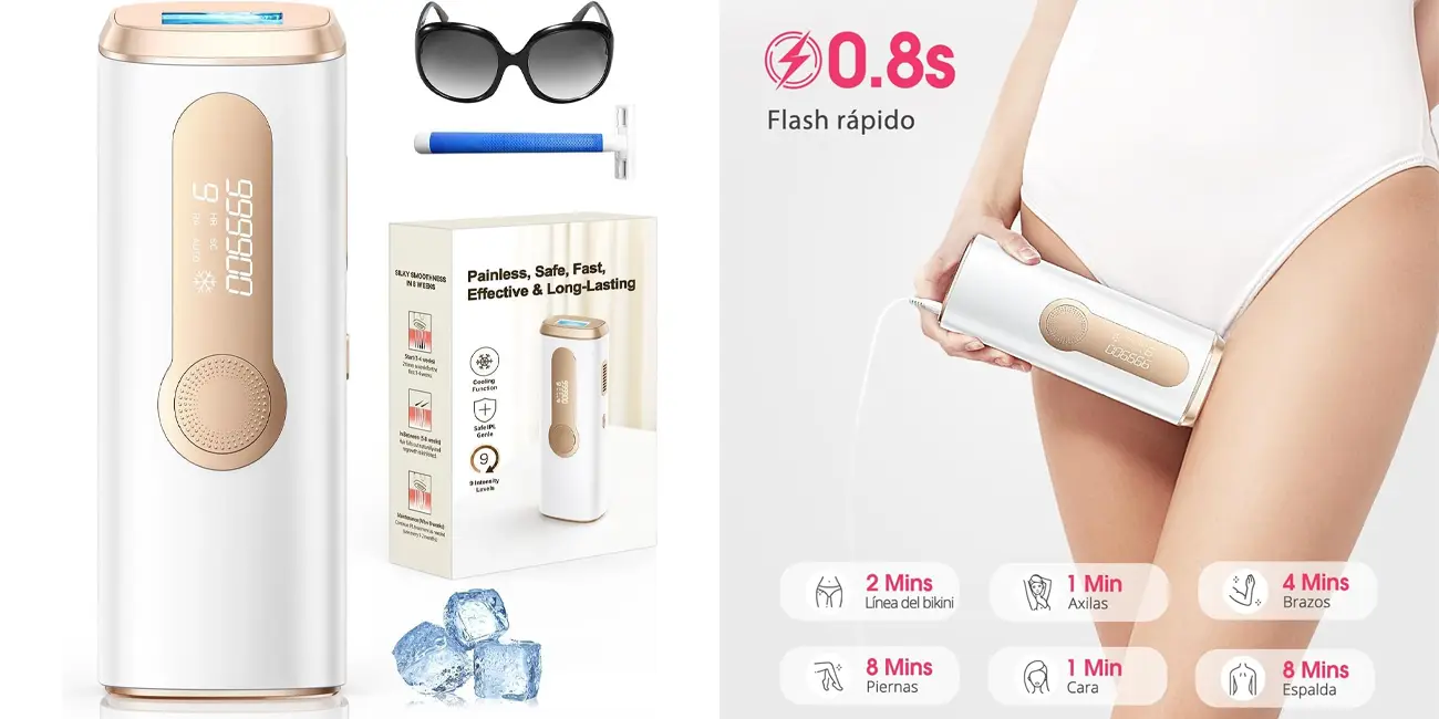 Depiladora láser IPL Haarlosy con refrigeración