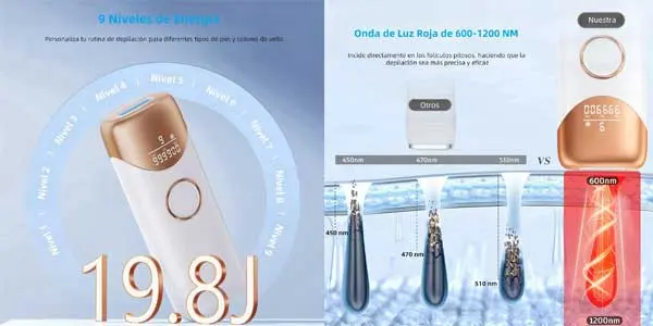 Depiladora laser IPL enfriamiento oferta