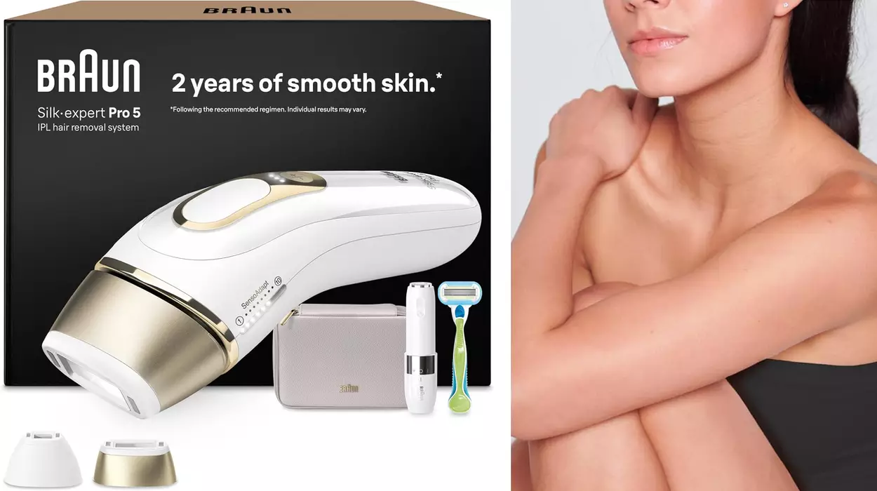 Depiladora de luz pulsada Braun Silk Expert Pro 5 PL5152 barata