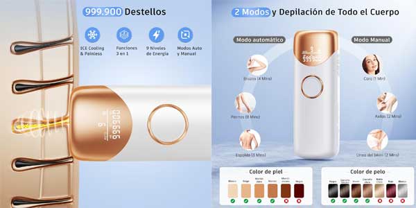 Depiladora luz pulsada Prettivo oferta