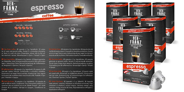 Der-Franz Espresso cápsulas café baratas
