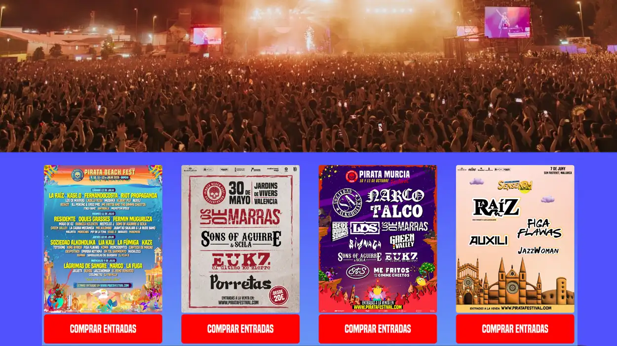descuento entradas pirata festival