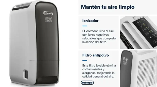 Deshumidificador ionizador De'Longhi Tasciugo AriaDry Light DNS65